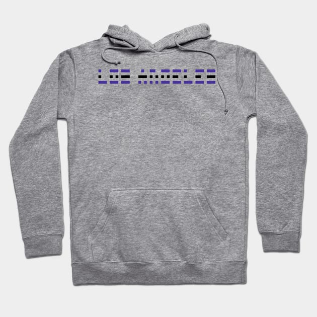 Pixel Hockey City Los Angeles 2007 Hoodie by gkillerb